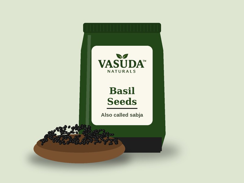 Basil seeds by Vasuda Naturals