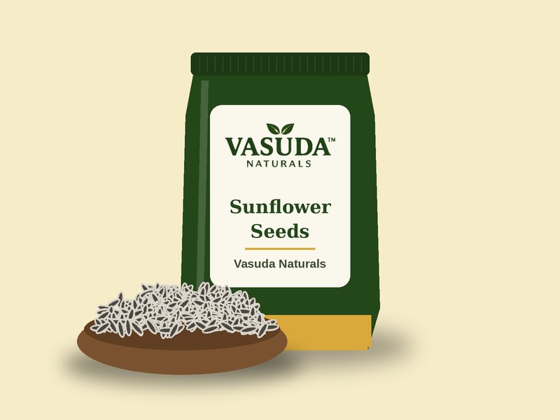 Sunflower seeds by Vasuda Naturals
